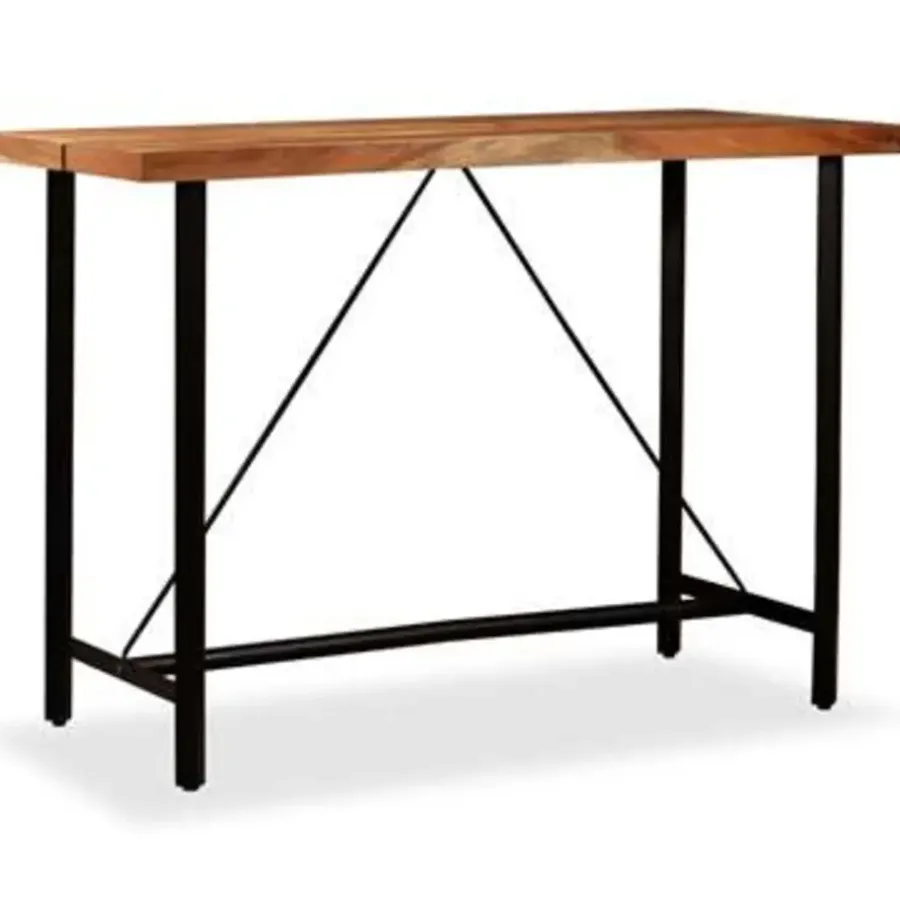Bartafels-vidaXL - Bartafel - Bruin - Hout - 150 x 70 x 107 cm