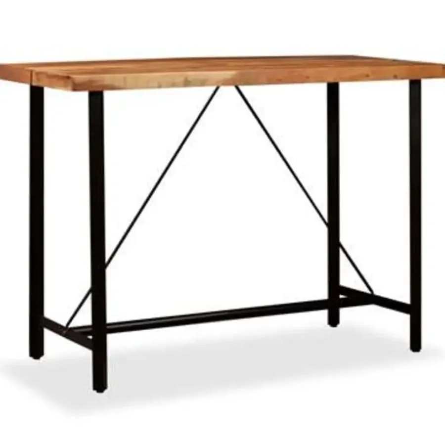 Bartafels-vidaXL - Bartafel - Bruin - Hout - 150 x 70 x 107 cm