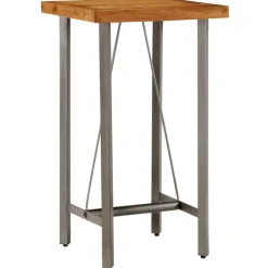 Bartafels-vidaXL - Bartafel - Bruin - Hout - 60 x 60 x 107 cm