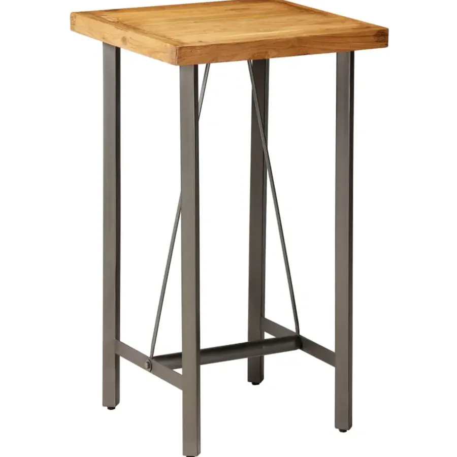 Bartafels-vidaXL - Bartafel - Bruin - Hout - 60 x 60 x 107 cm