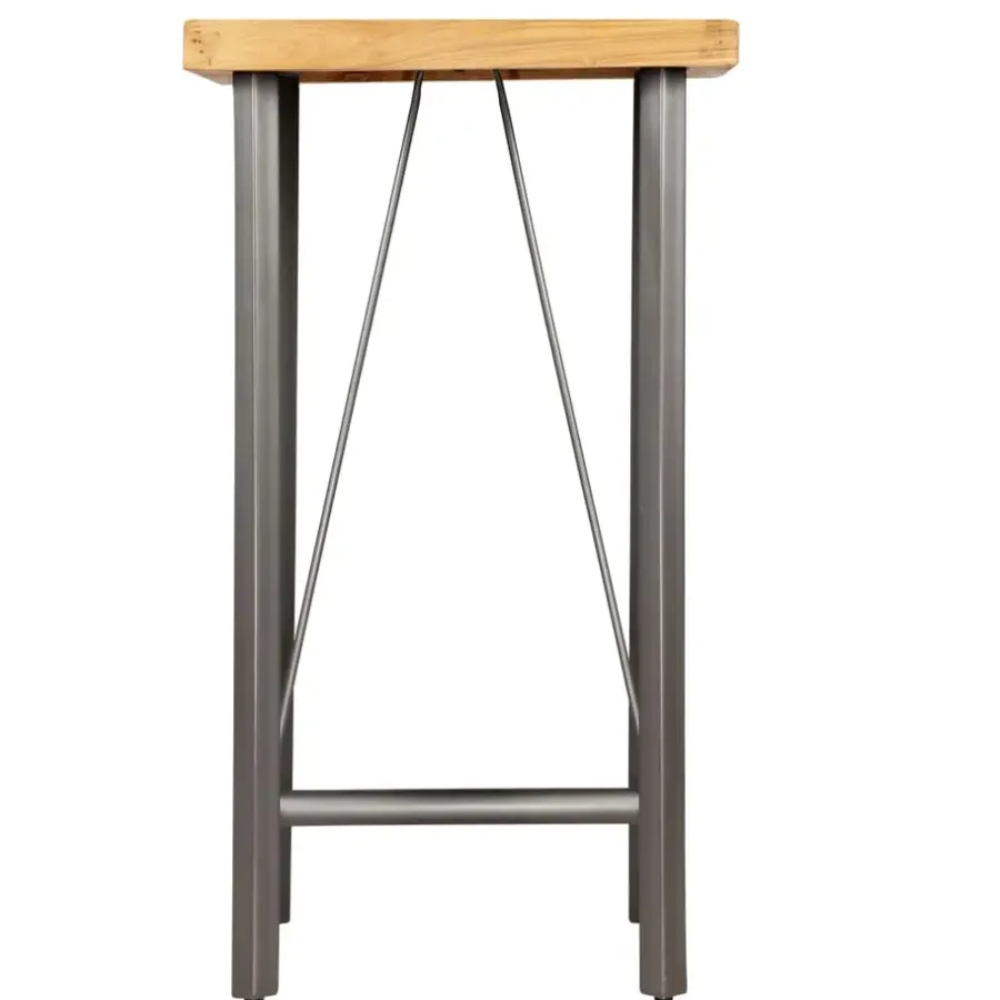 Bartafels-vidaXL - Bartafel - Bruin - Hout - 60 x 60 x 107 cm
