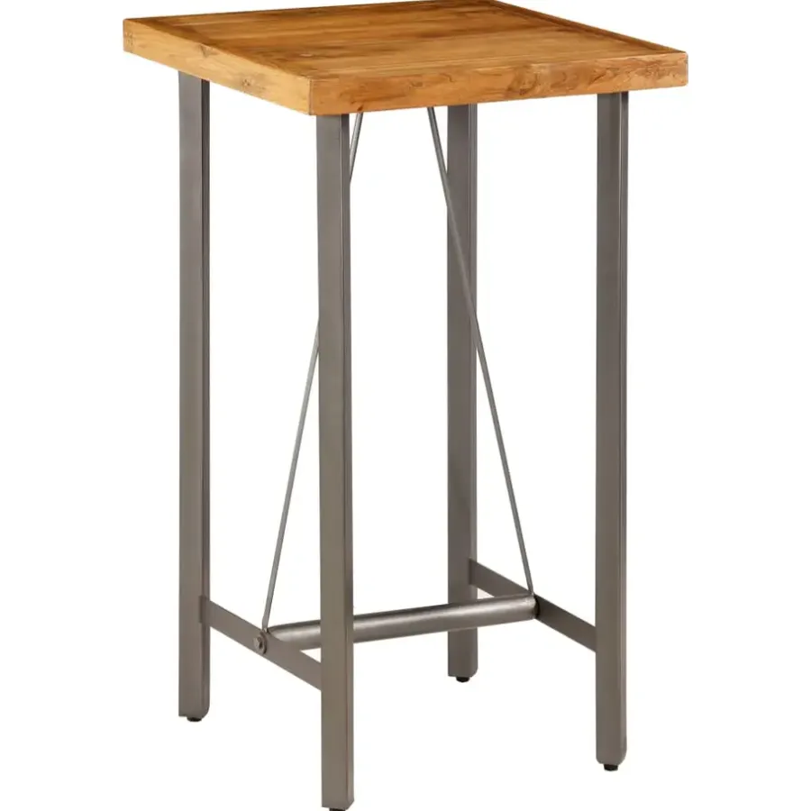 Bartafels-vidaXL - Bartafel - Bruin - Hout - 60 x 60 x 107 cm