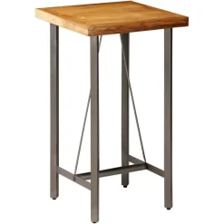 Bartafels-vidaXL - Bartafel - Bruin - Hout - 60 x 60 x 107 cm