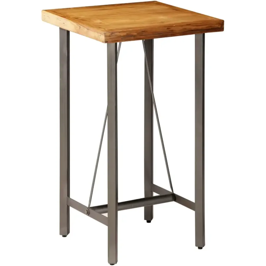 Bartafels-vidaXL - Bartafel - Bruin - Hout - 60 x 60 x 107 cm