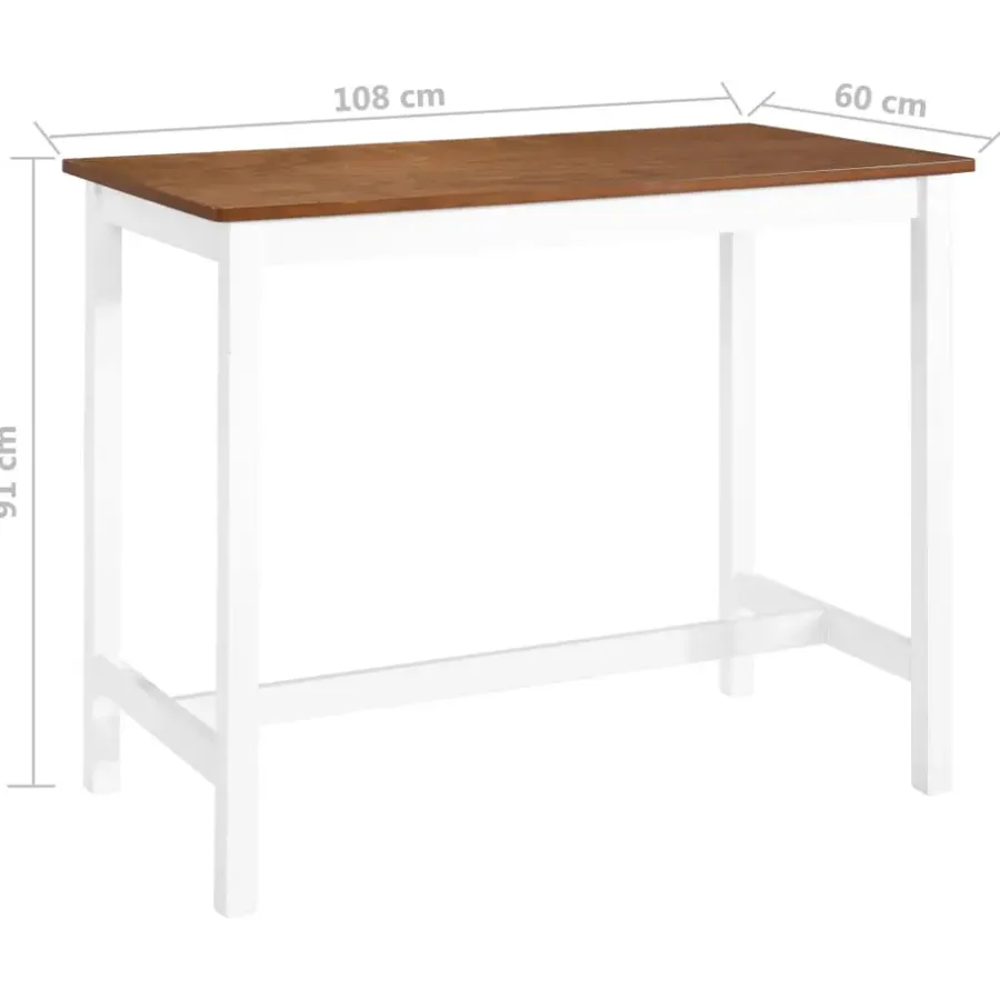 Bartafels-vidaXL - Bartafel - Bruin - MDF