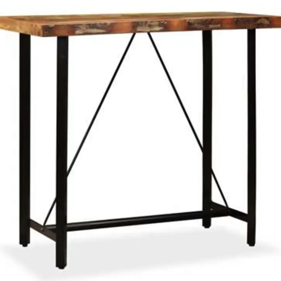 Bartafels-vidaXL - Bartafel - Bruin - Hout - 120 x 60 x 107 cm