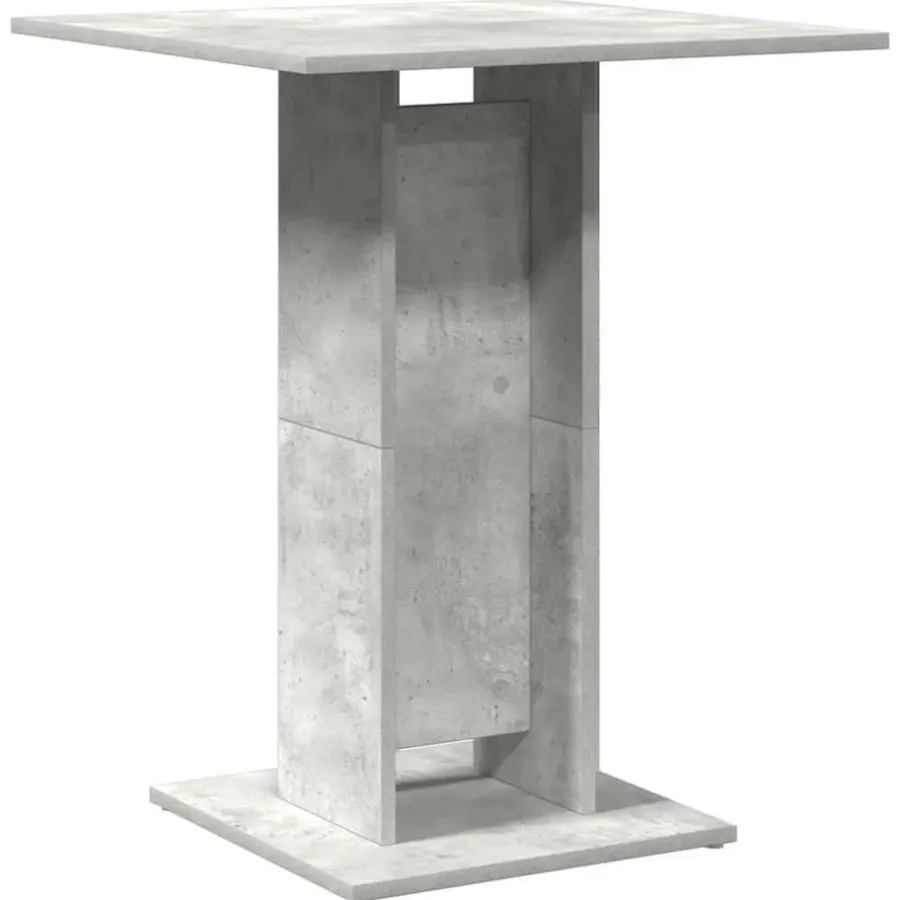 vidaXL - Bartafel - Grijs - Bewerkt hout
