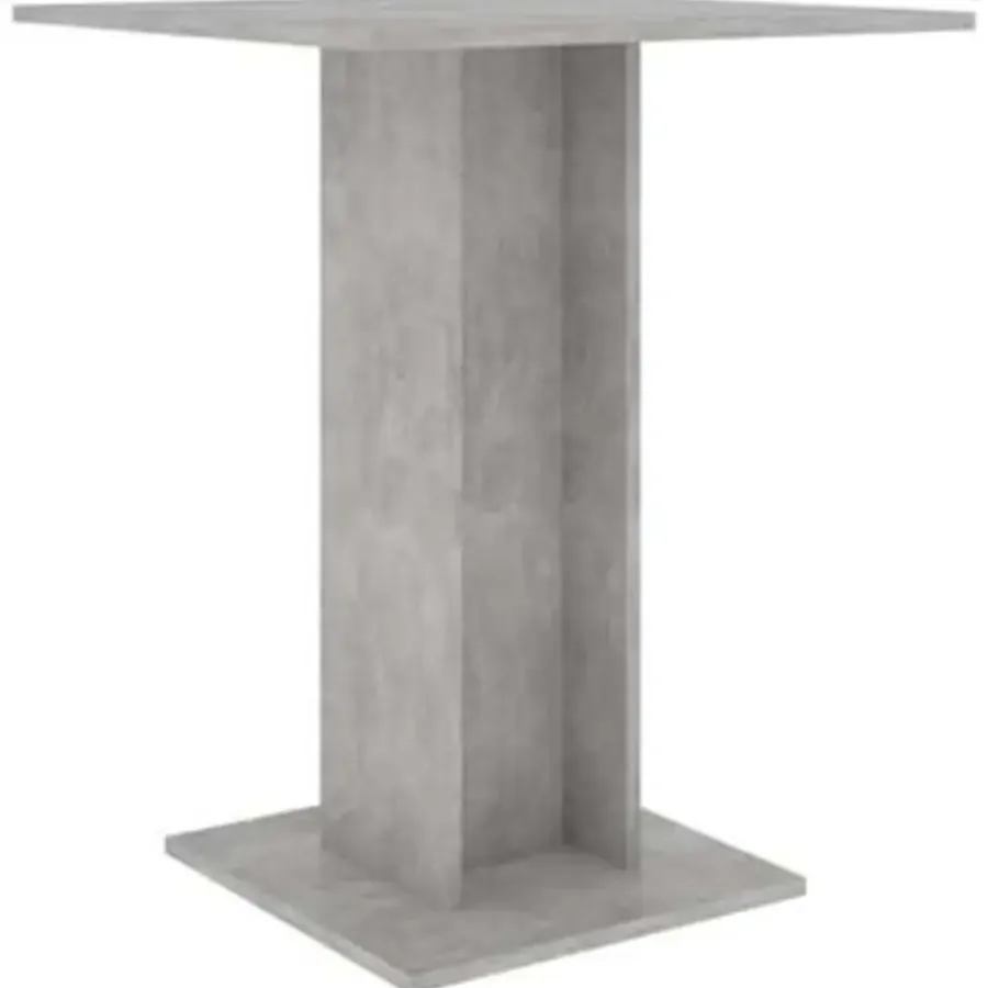 vidaXL - Bartafel - Grijs - Bewerkt hout