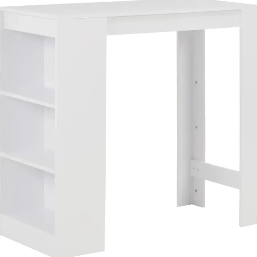 Bartafels-vidaXL - Bartafel - Wit - Bewerkt hout