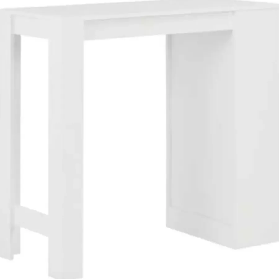 Bartafels-vidaXL - Bartafel - Wit - Bewerkt hout