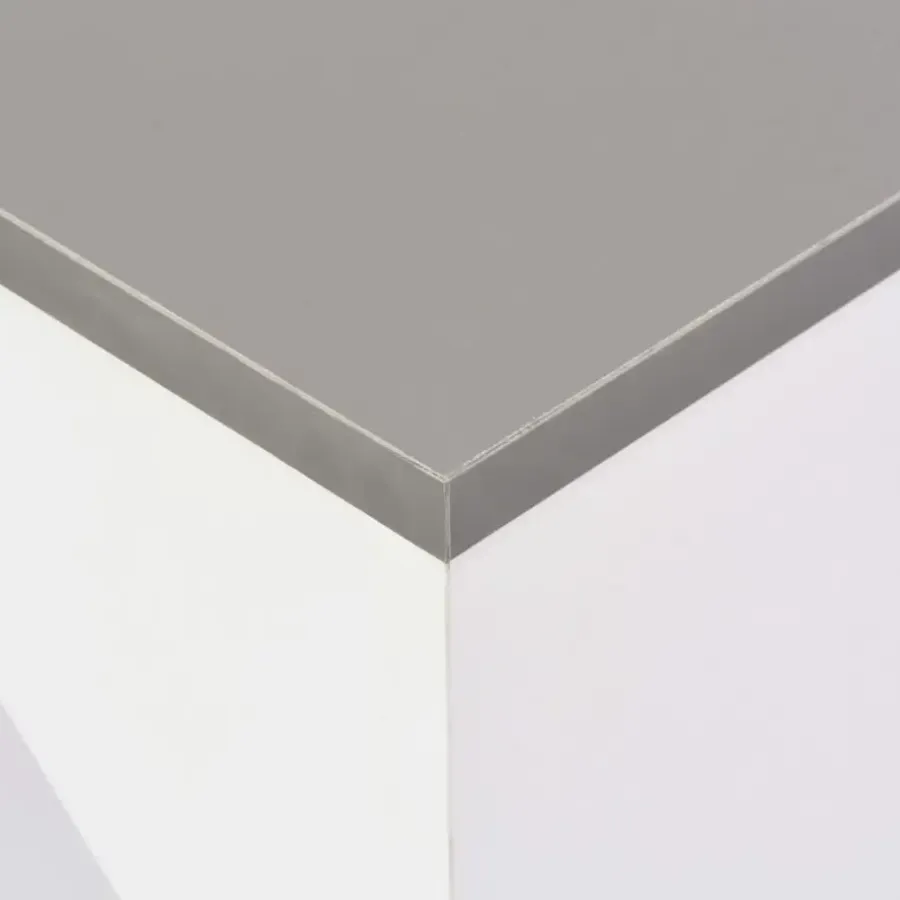 Bartafels-vidaXL - Bartafel - Wit - Bewerkt hout