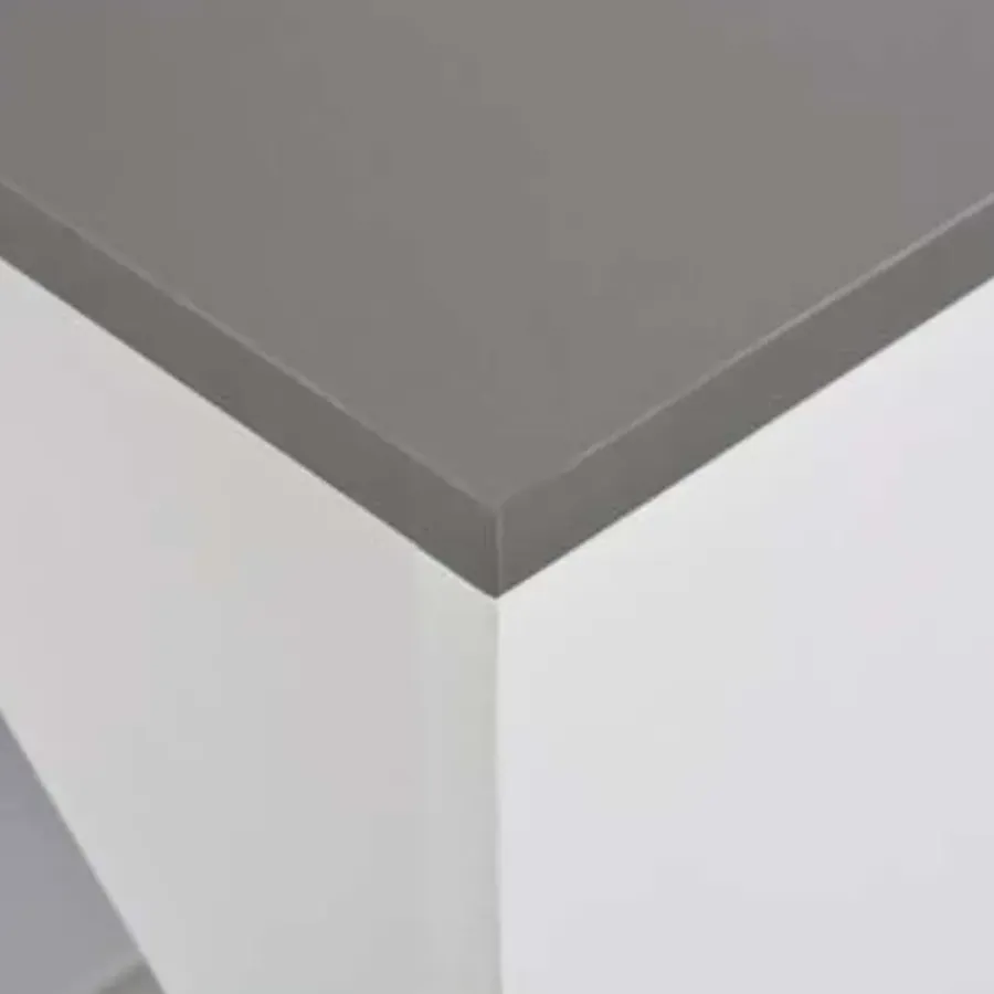 Bartafels-vidaXL - Bartafel - Wit - Bewerkt hout