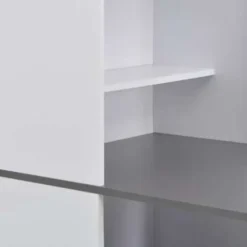 Bartafels-vidaXL - Bartafel - Wit - Bewerkt hout