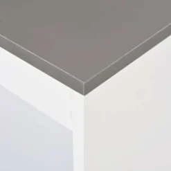 vidaXL - Bartafel - Wit - Bewerkt hout