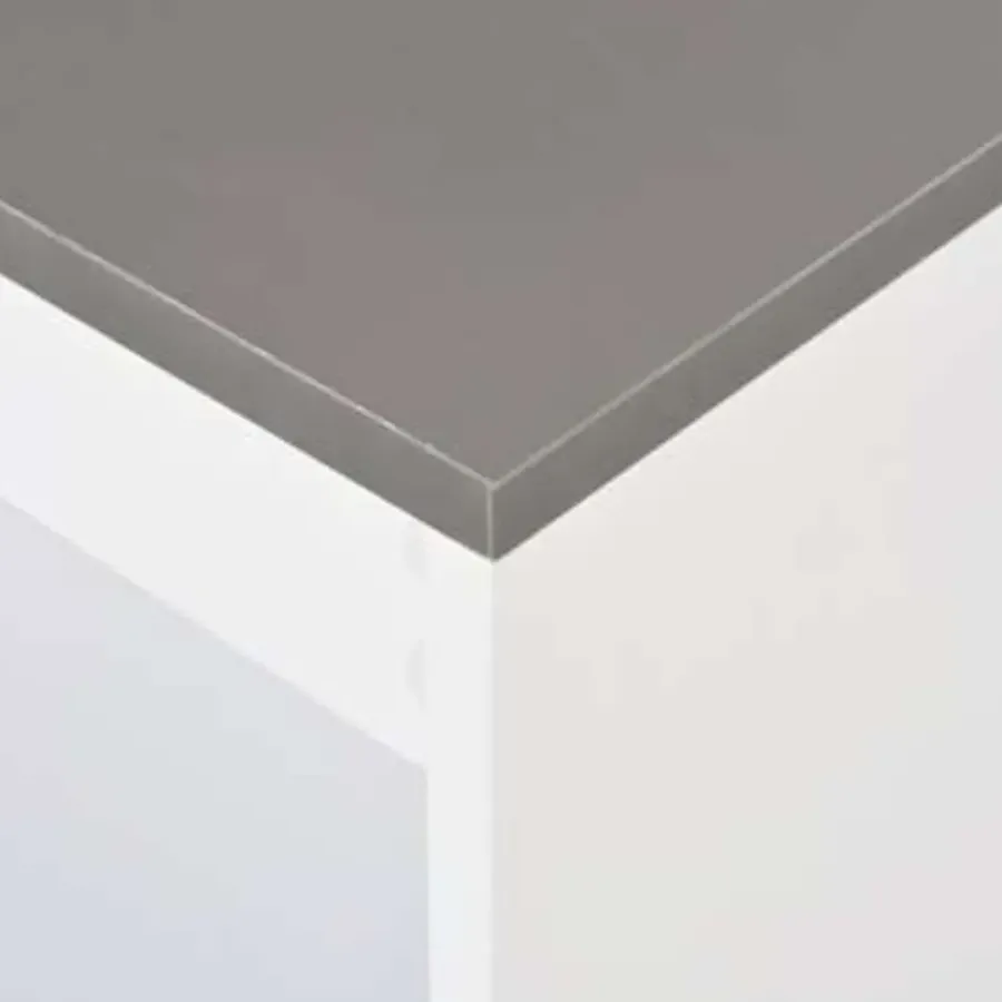 vidaXL - Bartafel - Wit - Bewerkt hout