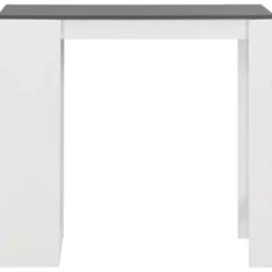 vidaXL - Bartafel - Wit - Bewerkt hout
