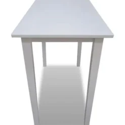vidaXL - Bartafel - Wit - Hout