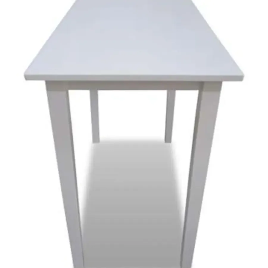 vidaXL - Bartafel - Wit - Hout