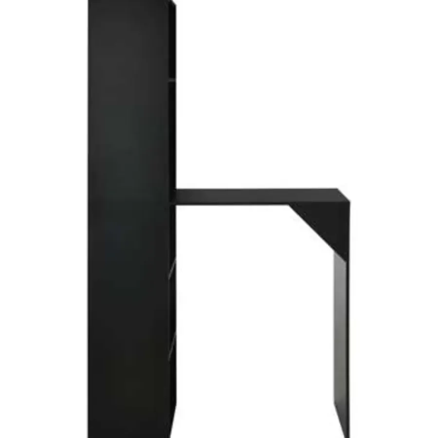 Bartafels-vidaXL - Bartafel - Zwart - Bewerkt hout