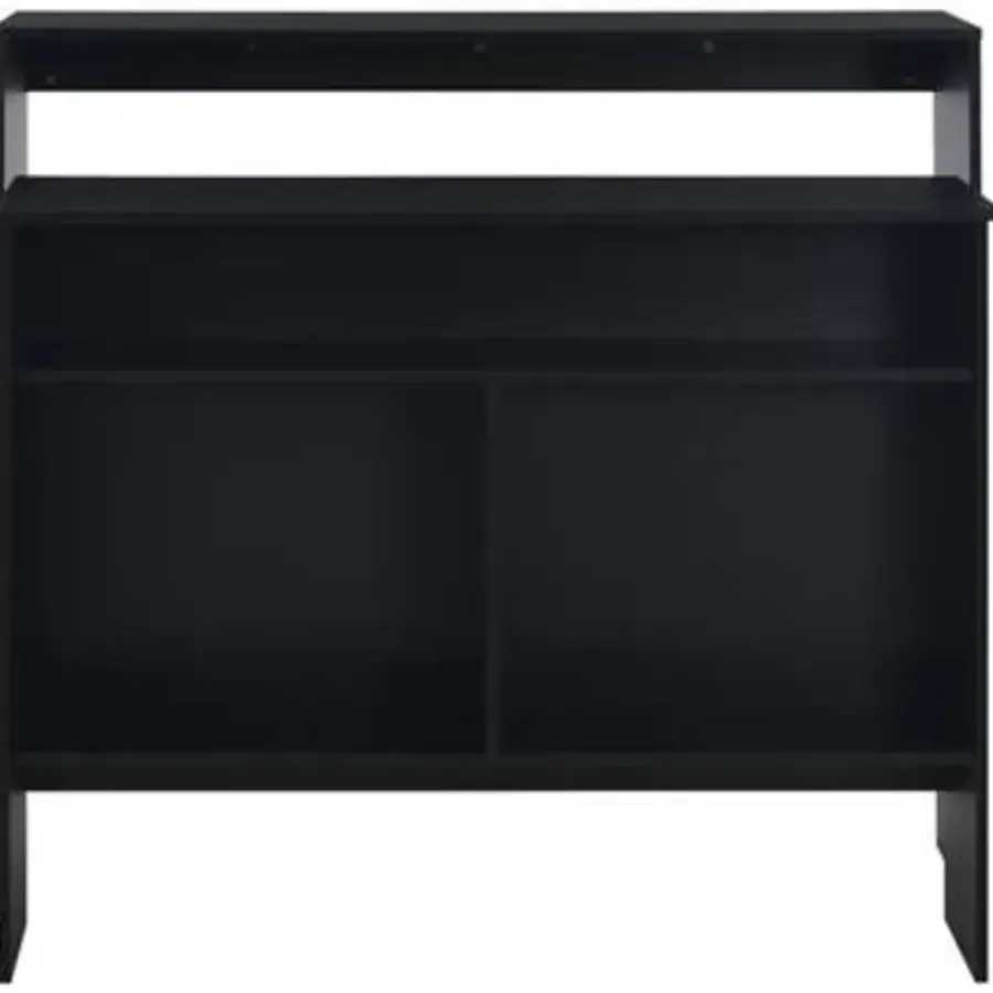 vidaXL - Bartafel - Zwart - Bewerkt hout