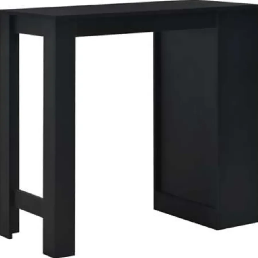 Bartafels-vidaXL - Bartafel - Zwart - Bewerkt hout