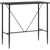 Bartafels-vidaXL - Bartafel - Zwart - MDF