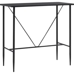 Bartafels-vidaXL - Bartafel - Zwart - MDF