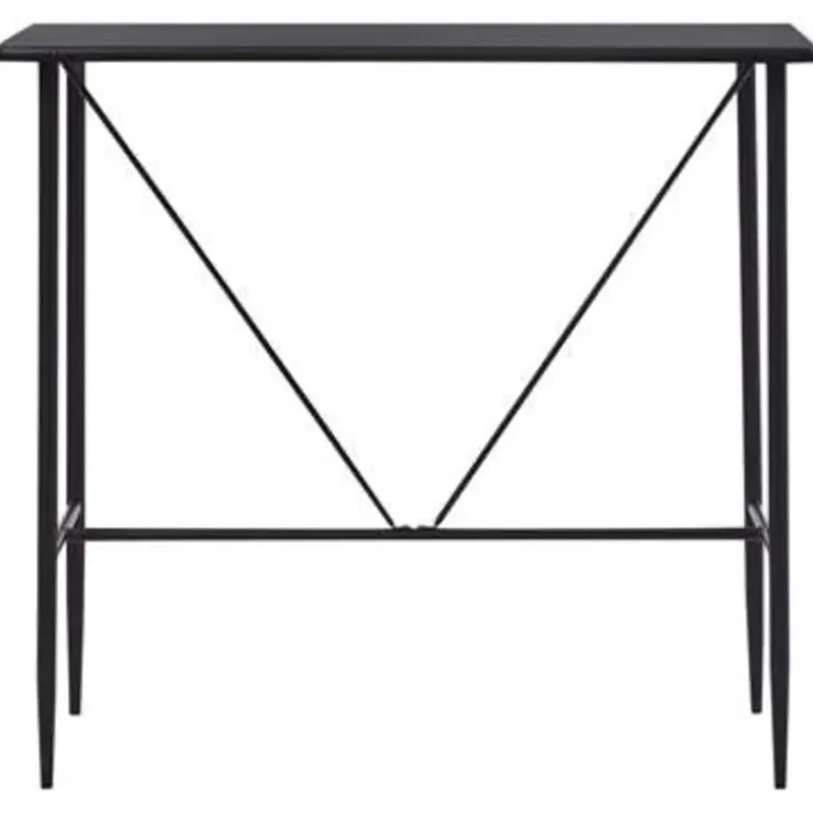 Bartafels-vidaXL - Bartafel - Zwart - MDF