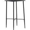 vidaXL - Bartafel - Zwart - MDF
