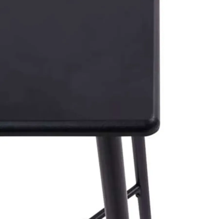 vidaXL - Bartafel - Zwart - MDF