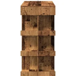 Bartafels-vidaXL - Bartafel met opbergruimte - Oud hout - Bewerkt hout - 100x48 cm