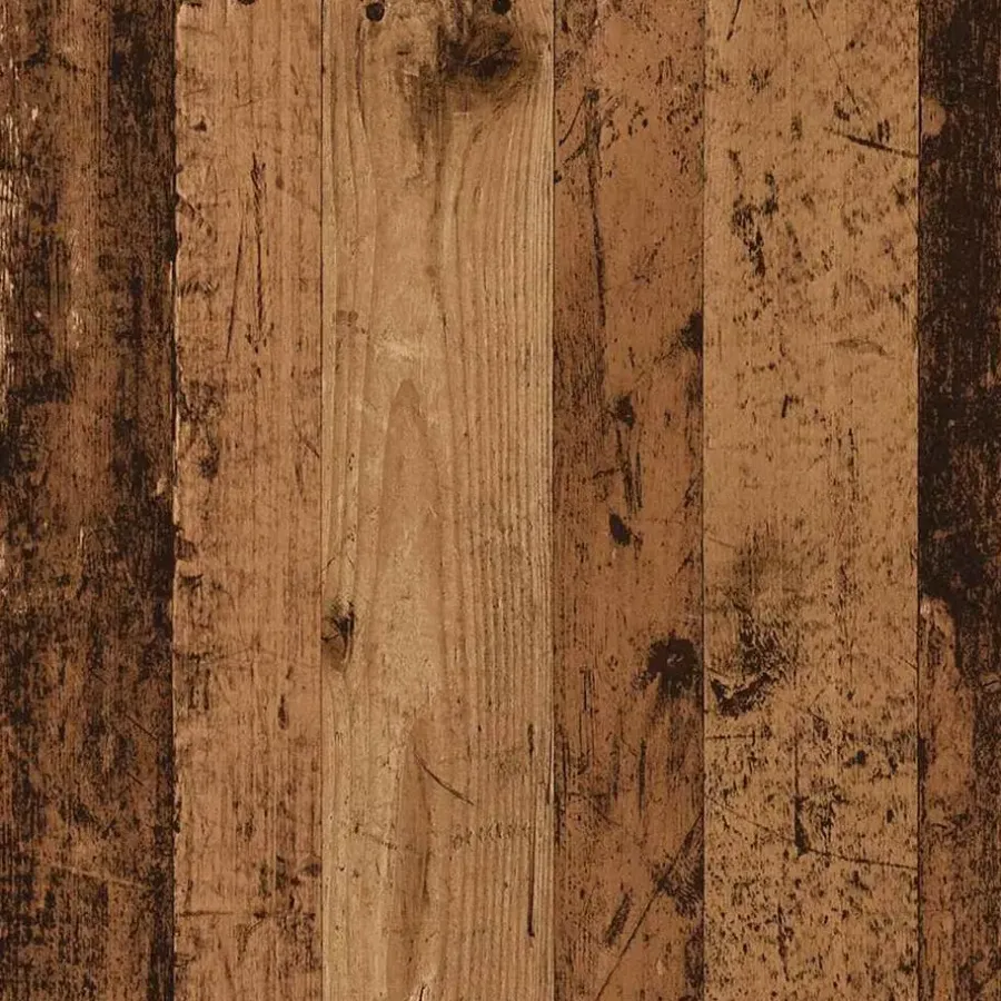 Bartafels-vidaXL - Bartafel met opbergruimte - Oud hout - Bewerkt hout - 100x48 cm