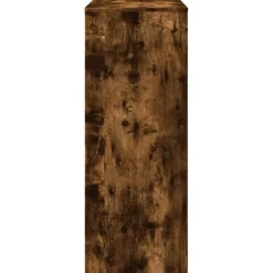 Bartafels-vidaXL - Bartafel met opbergruimte - Gerookt eiken - Bewerkt hout - 90x43 cm