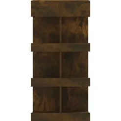 vidaXL - Bartafel met opbergruimte - Gerookt eiken - Bewerkt hout - 100x50 cm