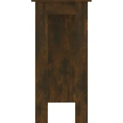 Bartafels-vidaXL - Bartafel met opbergruimte - Gerookt eiken - Bewerkt hout - 102x50 cm