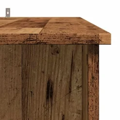 Bartafels-vidaXL - Bartafel met schappen - Oud hout - Bewerkt hout - 102x50 cm