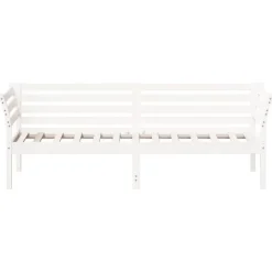 1-Persoons Bedden-vidaXL - Bed - Wit - Grenenhout - 90 x 200 cm - Zonder matras