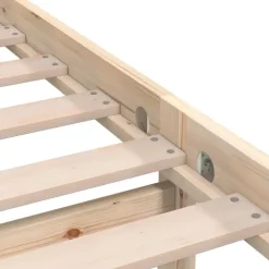 vidaXL - Bed frame - Bruin - Grenenhout - 90 x 200 cm