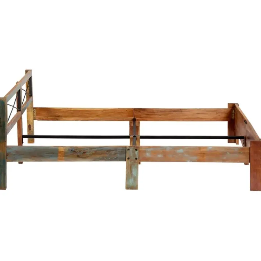 Twijfelaars-vidaXL - Bed frame - Multikleur - Massief gerecycled hout - 180x200 cm