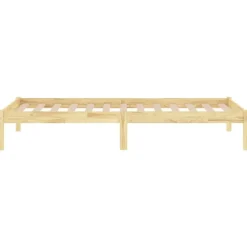 vidaXL - Bed frame - Naturel - Massief grenenhout - 90x200 cm