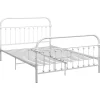 Twijfelaars-vidaXL - Bed frame - Wit - Metaal - 140 x 200 cm