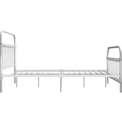 Twijfelaars-vidaXL - Bed frame - Wit - Metaal - 140 x 200 cm