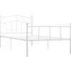 vidaXL - Bed frame - Wit - Metaal - 90 x 200 cm