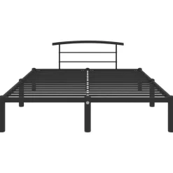 vidaXL - Bed frame met arc hoofdeinde - Zwart - Metaal - 160x200 cm