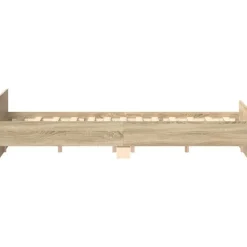 Twijfelaars-vidaXL - Bed frame met hoofd- en voeteneinde - sonoma eikenkleur - 140x200 cm