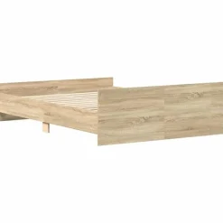 Twijfelaars-vidaXL - Bed frame met hoofd- en voeteneinde - sonoma eikenkleur - 140x200 cm