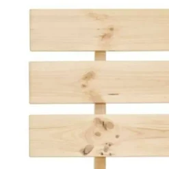Twijfelaars-vidaXL - Bed frame met hoofdeinde - Bruin - Massief grenenhout - 120x200 cm