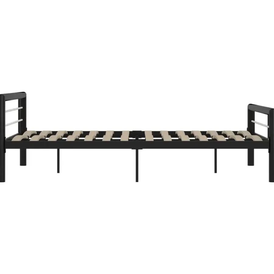 Twijfelaars-vidaXL - Bed frame met hoofdeinde - Wit - Massief grenenhout - 140x190 cm