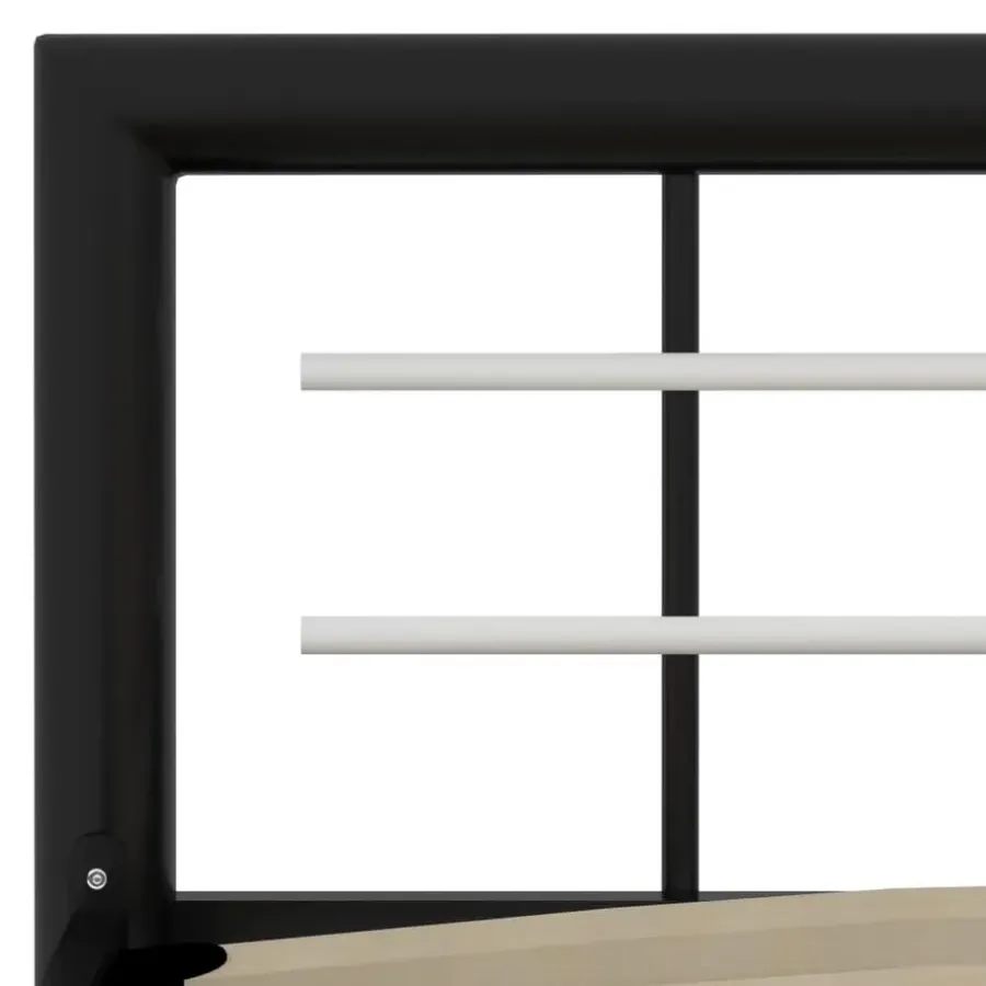 Twijfelaars-vidaXL - Bed frame met hoofdeinde - Wit - Massief grenenhout - 140x190 cm