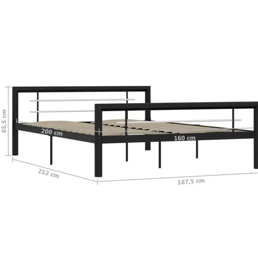 Twijfelaars-vidaXL - Bed frame met hoofdeinde - Wit - Massief grenenhout - 140x190 cm